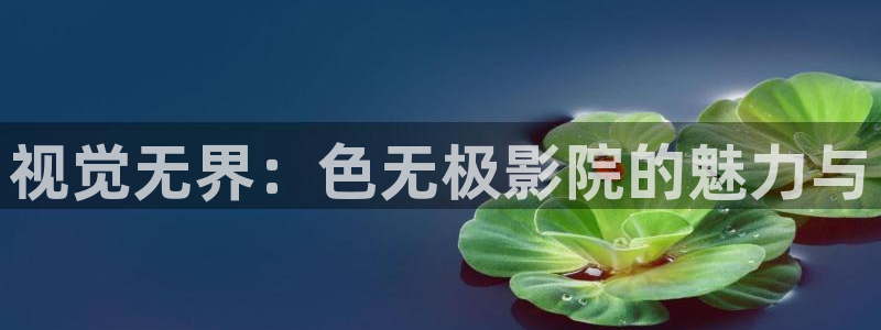 四库免费影院：视觉无界：色无极影院的魅力与